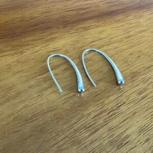 Sterling silver half hoop earring